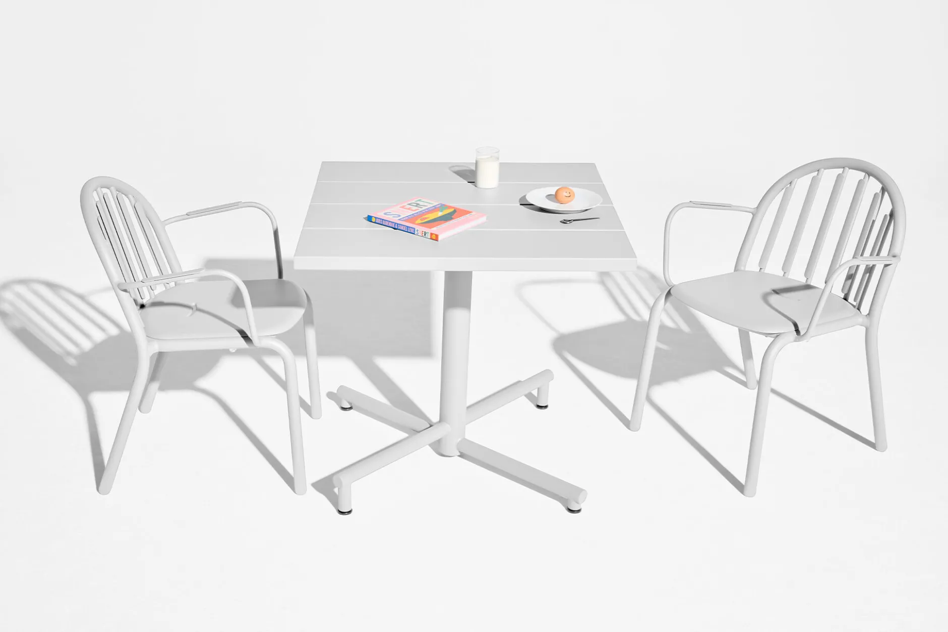 Fred's Square Bistreau Kleiner quadratischer Gartentisch, 80x80x76 cm