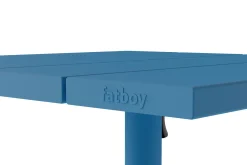 Fred's Square Bistreau Kleiner quadratischer Gartentisch, blau, 80x80x76 cm