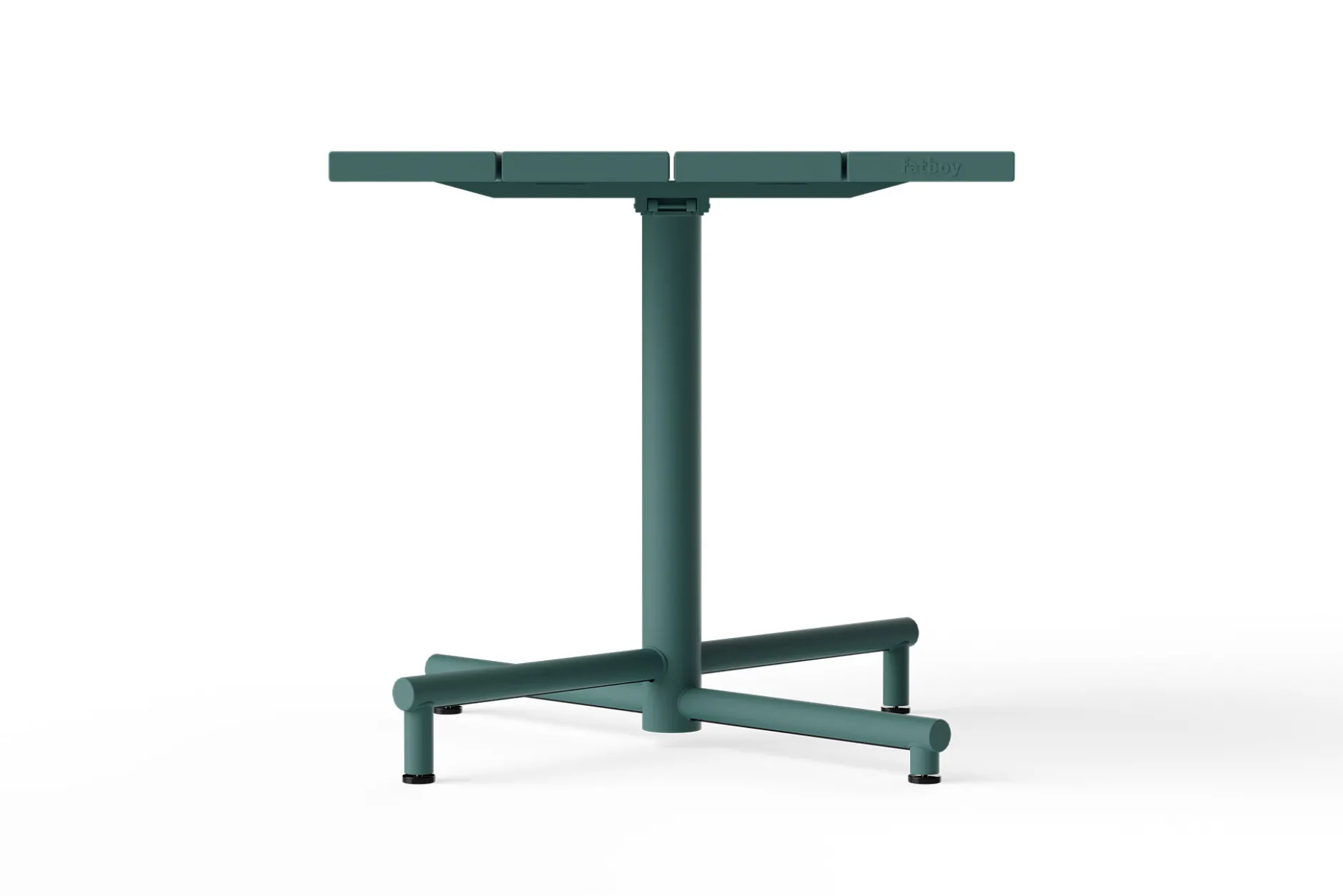 Fred's Square Bistreau Kleiner quadratischer Gartentisch, grün, 80x80x76 cm