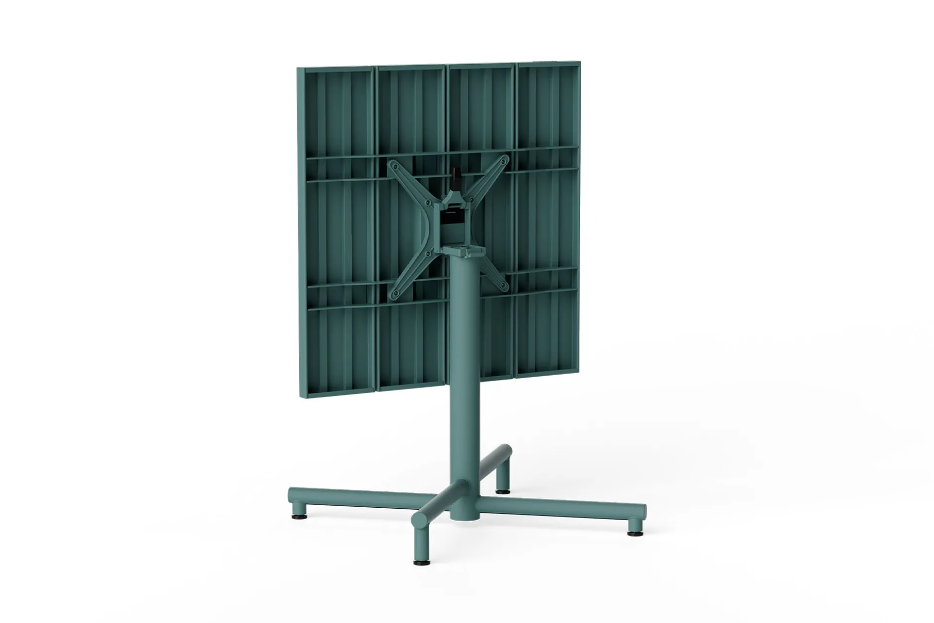 Fred's Square Bistreau Kleiner quadratischer Gartentisch, grün, 80x80x76 cm