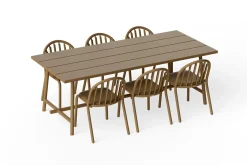 Fred's Table Gartentisch, braun, 220x100x76 cm