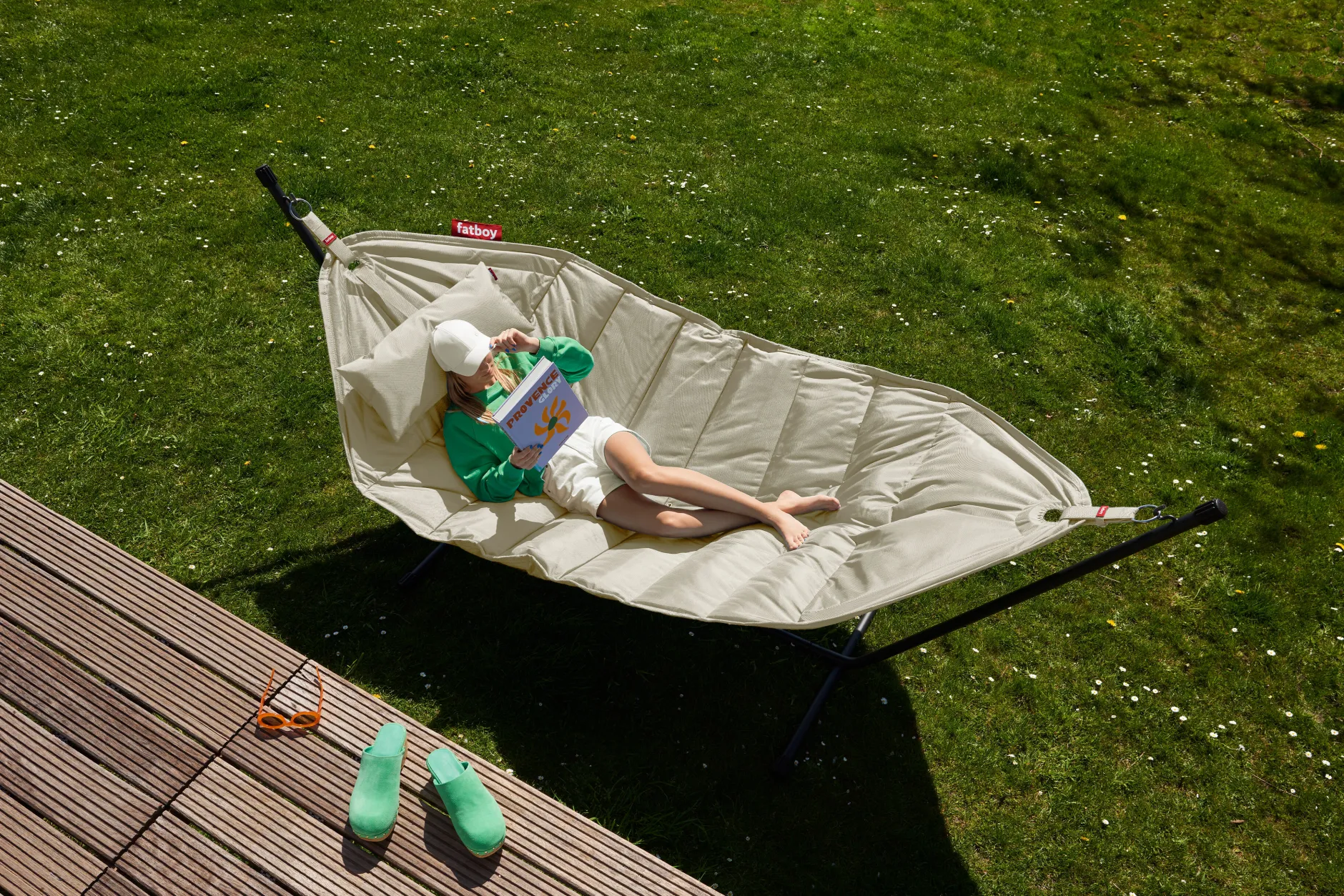 Headdemock Cream Hängematte mit Gestell, 270x138x110 cm