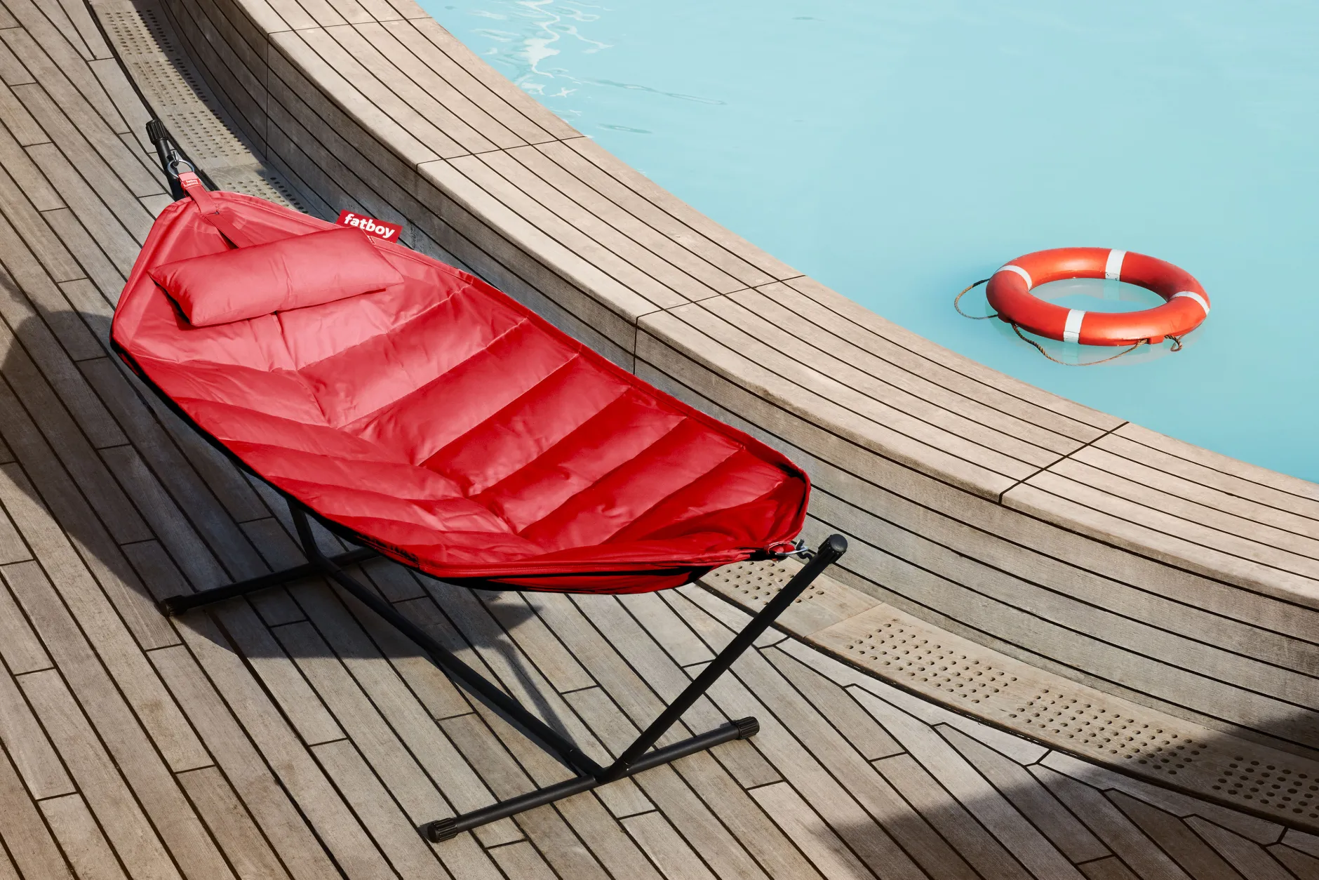 Headdemock Superb Red Hängematte mit Gestell, 270x138x110 cm