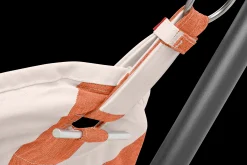 Headdemock Superb Stripe Orange Creme Hängematte mit Gestell, 270x138x110 cm