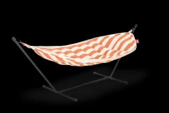 Headdemock Superb Stripe Orange Creme Hängematte mit Gestell, 270x138x110 cm