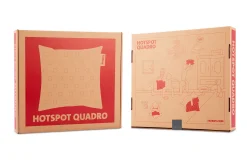Hotspot Pillow Quadro Wärmekissen, grau, 45x45x17.5 cm