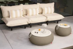 Humpty Outdoor Outdoor-Beistelltische, grau, 65x65x35 cm