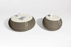 Humpty Outdoor Outdoor-Beistelltische, grau, 65x65x35 cm