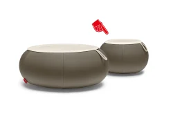Humpty Outdoor Outdoor-Beistelltische, grau, 65x65x35 cm
