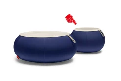 Humpty Outdoor Outdoor-Beistelltische, blau, 65x65x35 cm