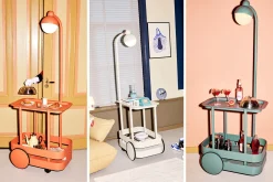Jolly Trolley Mobile Bartisch, weiß, 78x55x200 cm