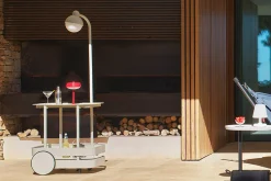 Jolly Trolley Mobile Bartisch, weiß, 78x55x200 cm