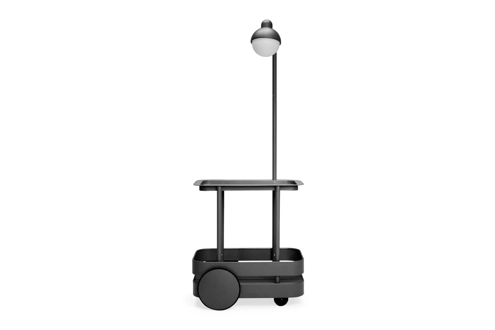 Jolly Trolley Mobile Bartisch, schwarz, 78x55x200 cm