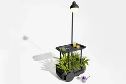 Jolly Trolley Mobile Bartisch, schwarz, 78x55x200 cm