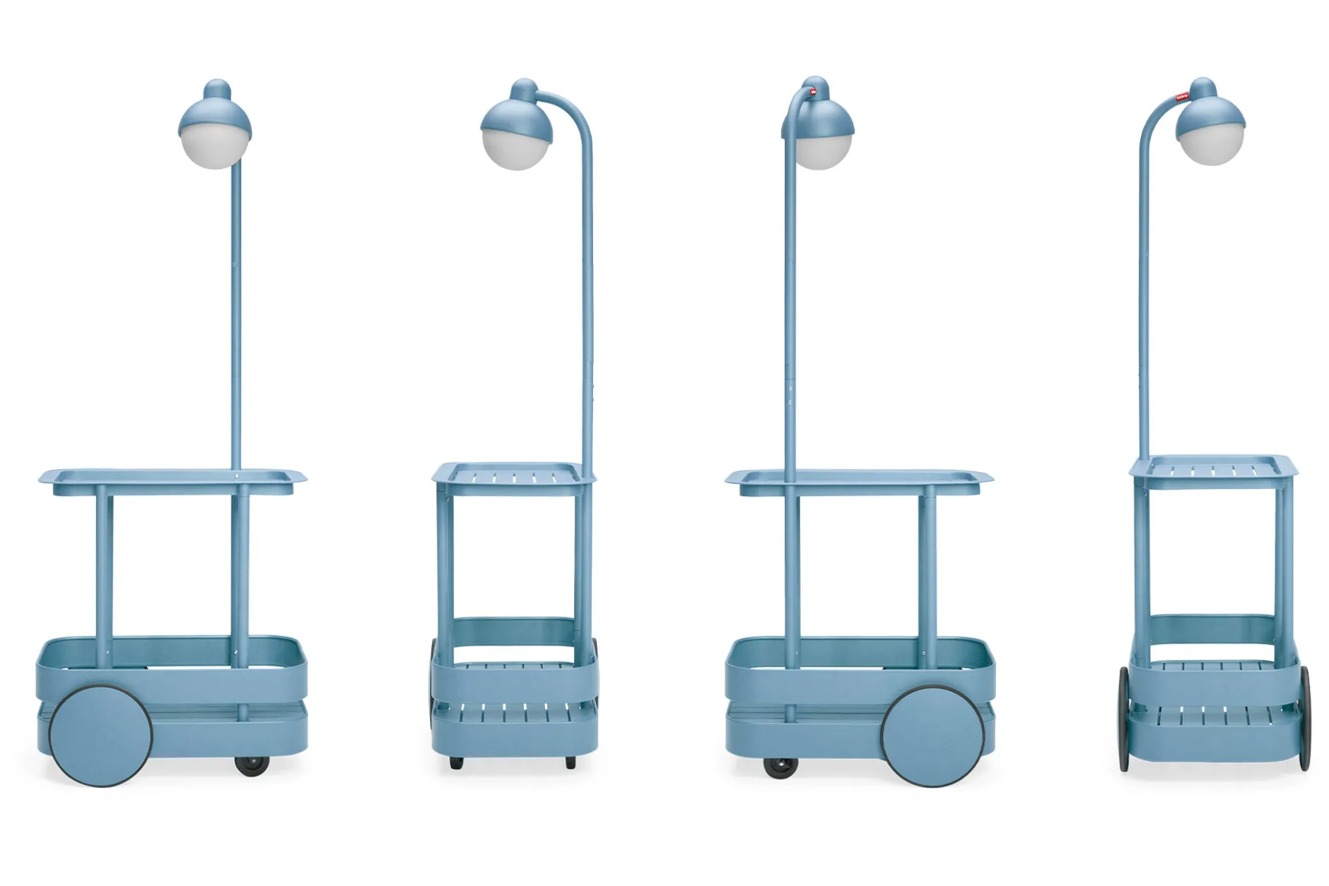 Jolly Trolley Mobile Bartisch, blau, 78x55x200 cm