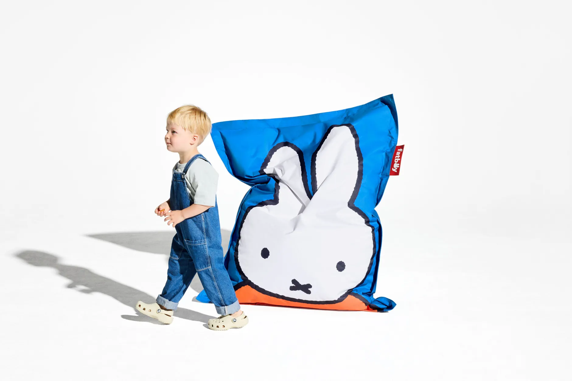 Junior Nylon x Miffy / Boris Miffy Sitzsack, blau, 130x100 cm