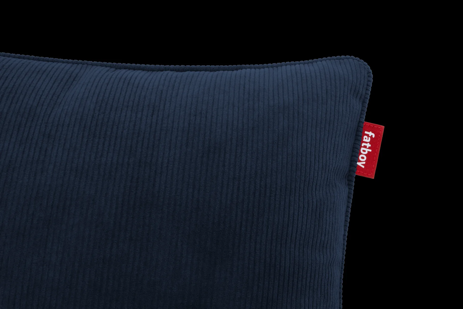 King Pillow Cord Dekokissen, blau, 66x40 cm