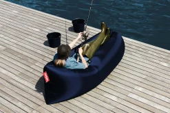 Lamzac 3.0 Aufblasbarer Sitzsack, blau, 185x83x50 cm
