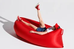 Lamzac 3.0 Aufblasbarer Sitzsack, rot, 185x83x50 cm