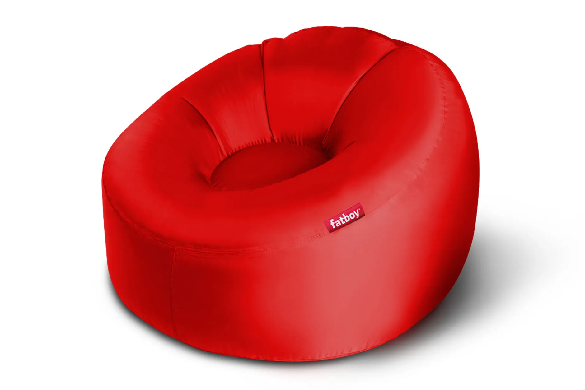 Lamzac O Aufblasbarer Sitzsack, rot, 110x103x62 cm