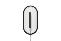 Led's Strip Wandleuchte, schwarz, 36.5x18.9x7 cm