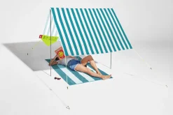 Miasun Tragbares Strandzelt, grün, 330x190x140 cm