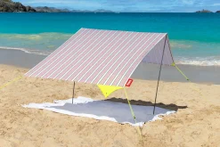 Miasun Tragbares Strandzelt, weiß, 330x190x140 cm