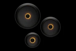 Oloha Trio Wandleuchten-Set, schwarz,cm