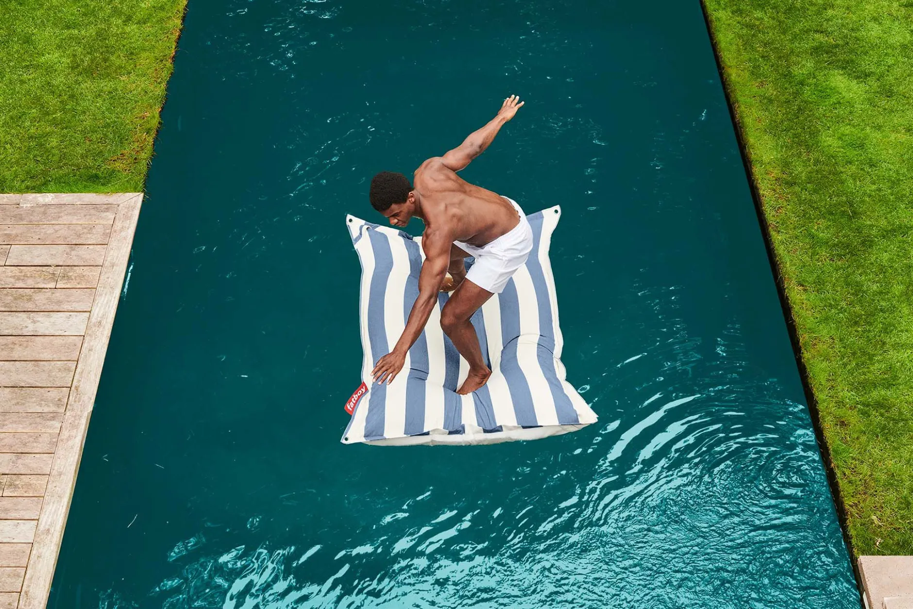 Original Floatzac Schwimmender Sitzsack, weiß, 134x180 cm
