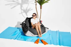 Original Floatzac Schwimmender Sitzsack, grau, 134x180 cm