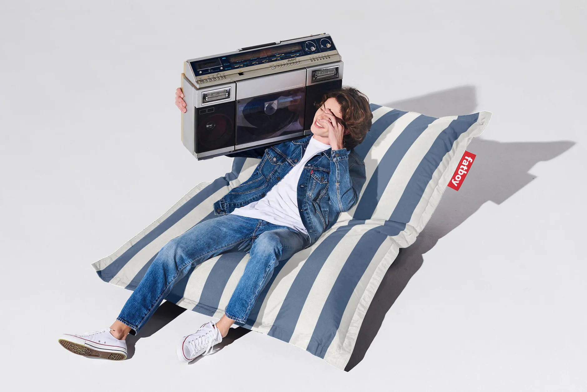 Original Outdoor Outdoor Sitzsack, weiß, 134x180 cm