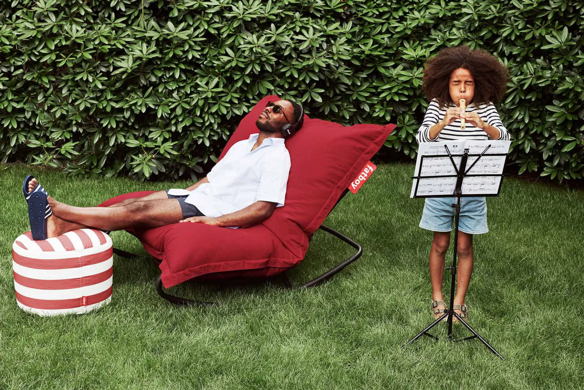 Original Outdoor Outdoor Sitzsack, rot, 134x180 cm