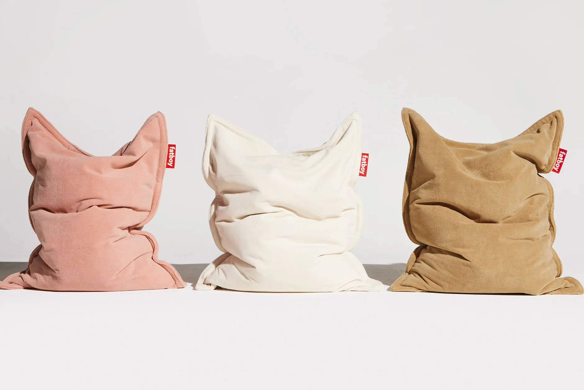 Original Slim Teddy Teddy-Sitzsack, beige, 155x120 cm