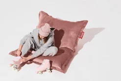 Original Slim Velvet Samt-Sitzsack, rosa, 120x155 cm