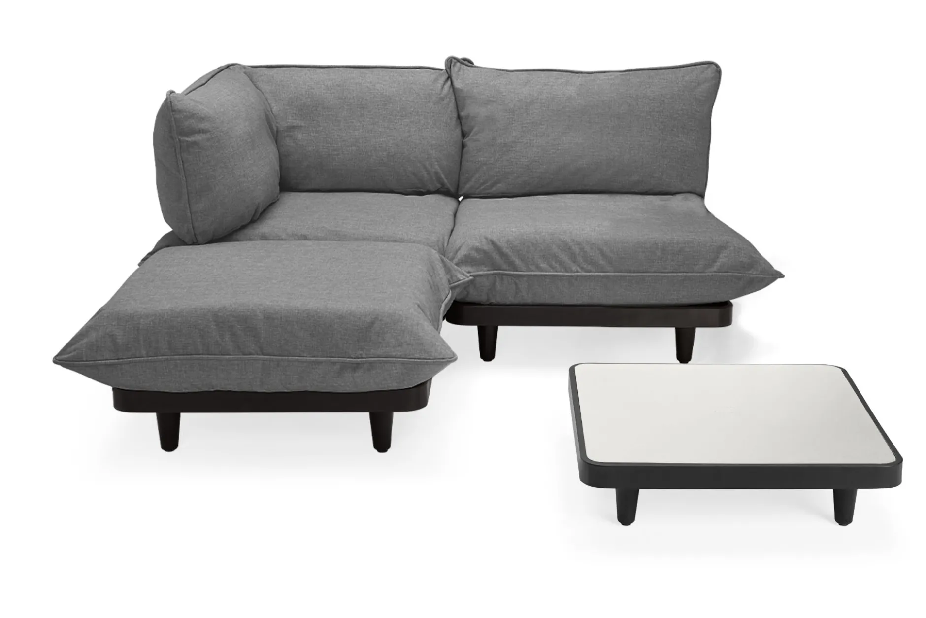 Paletti Set Medium + Table Modulares Outdoor-Loungeset, 190x190x90 cm