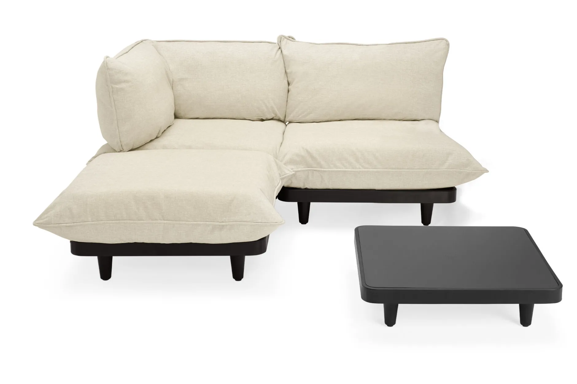 Paletti Set Medium + Table Modulares Outdoor-Loungeset, 190x190x90 cm