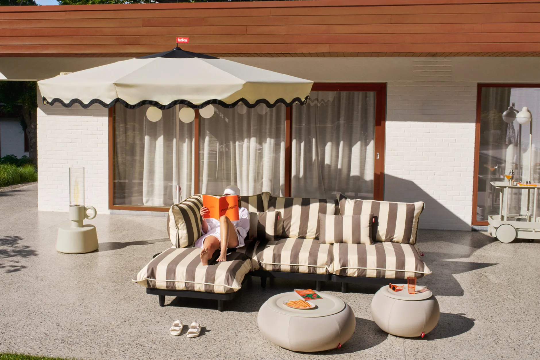 Paletti Set Medium Modulares Outdoor-Loungeset, 190x190x90 cm