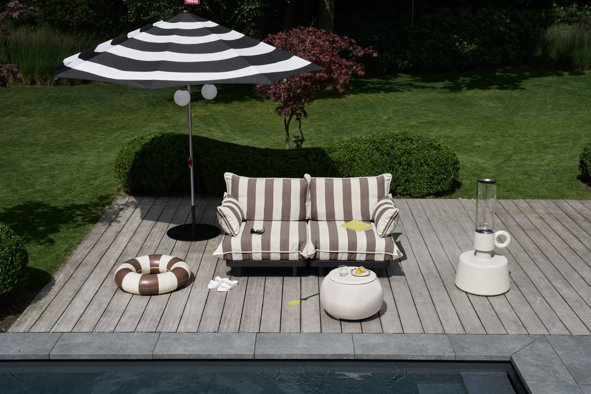 Paletti Set Medium Modulares Outdoor-Loungeset, 190x190x90 cm