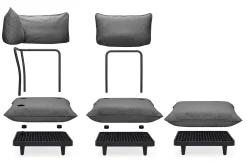 Paletti Set Medium Modulares Outdoor-Loungeset, 190x190x90 cm