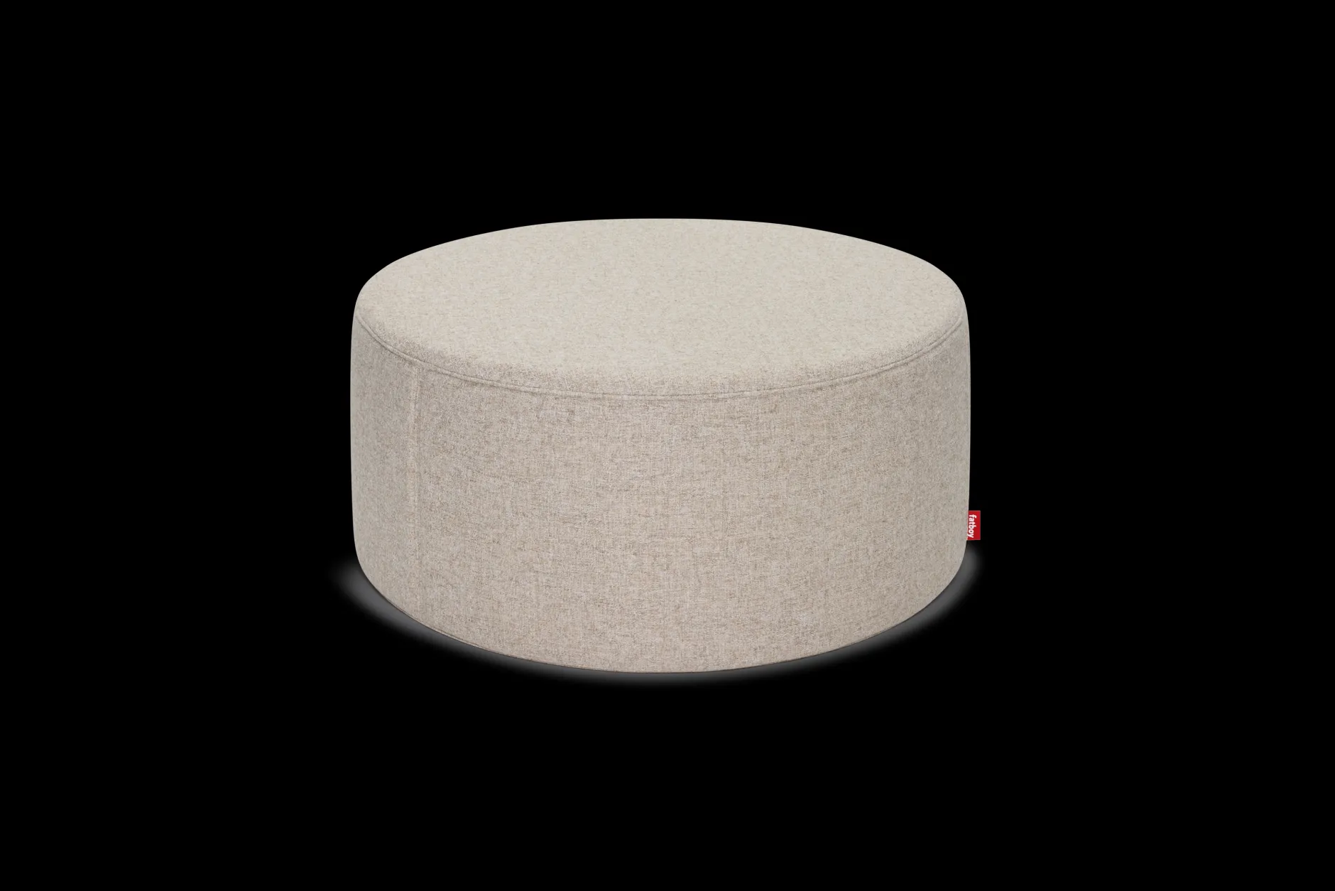 Pfffh Boucle Hocker, beige, 90x90x40 cm