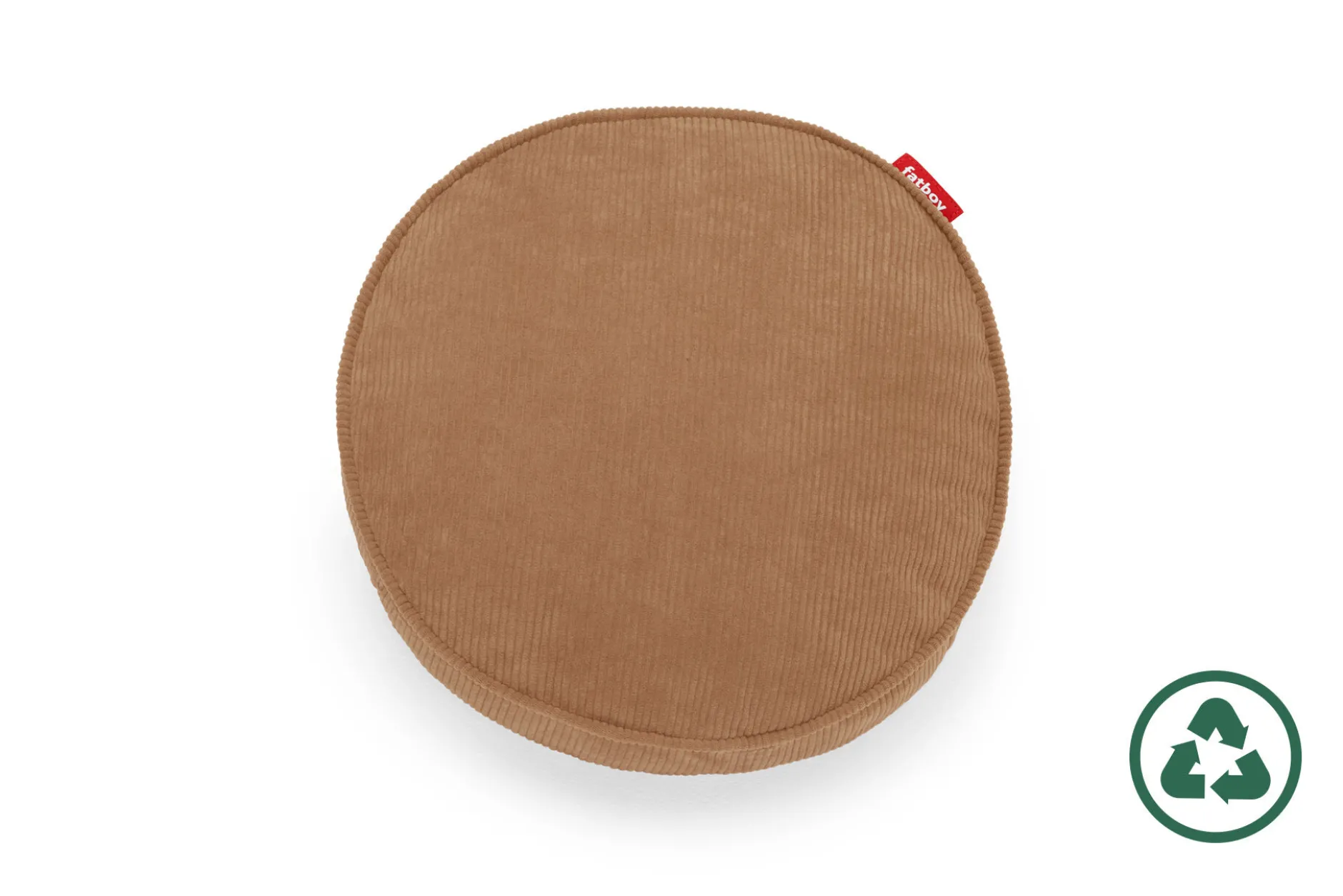 Pill Pillow Cord Dekorative Kissen, braun, 40x40x7 cm
