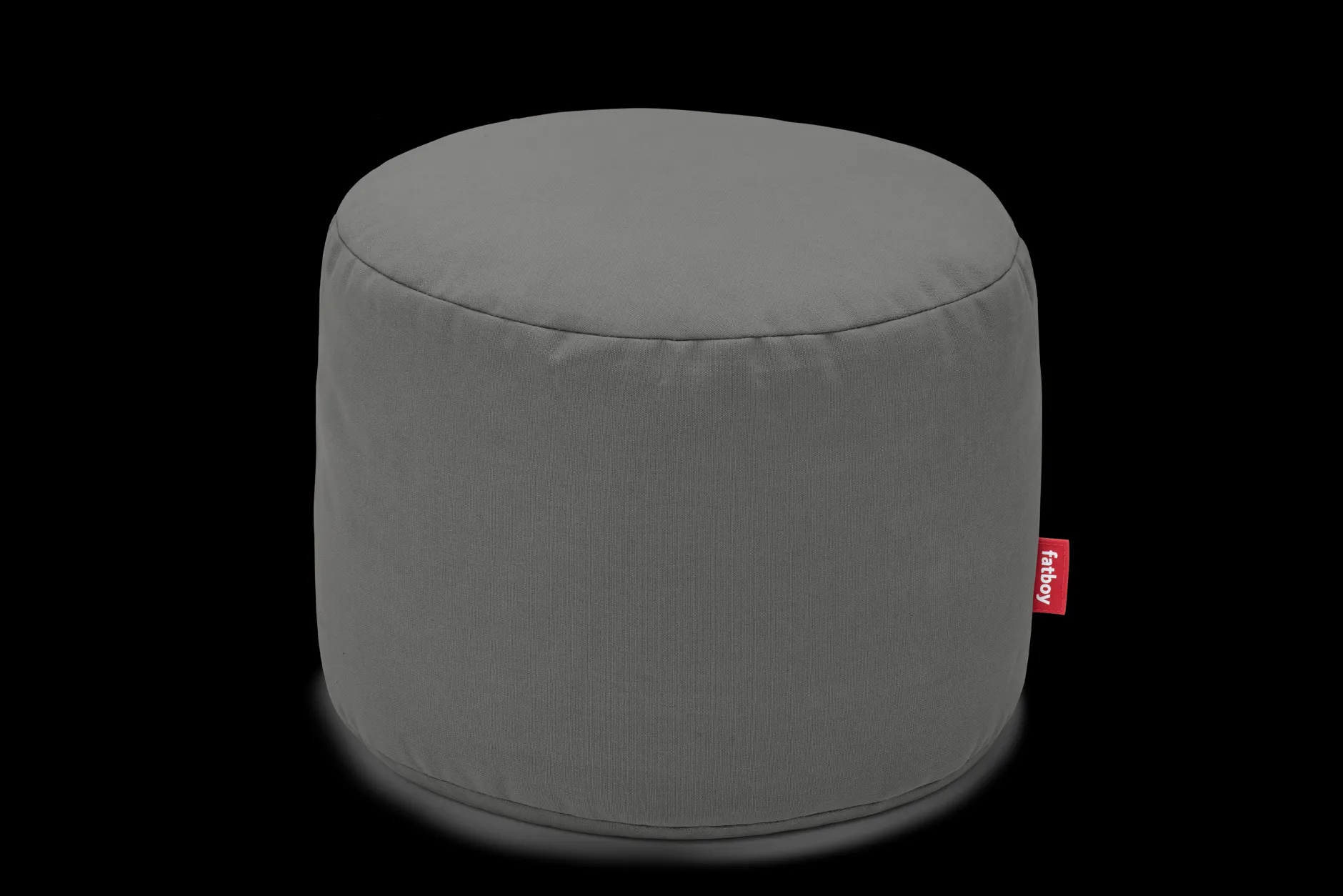 Point Canvas Indoor-Pouf, grau, 50x50x35 cm