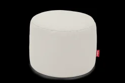 Point Canvas Indoor-Pouf, grau, 50x50x35 cm