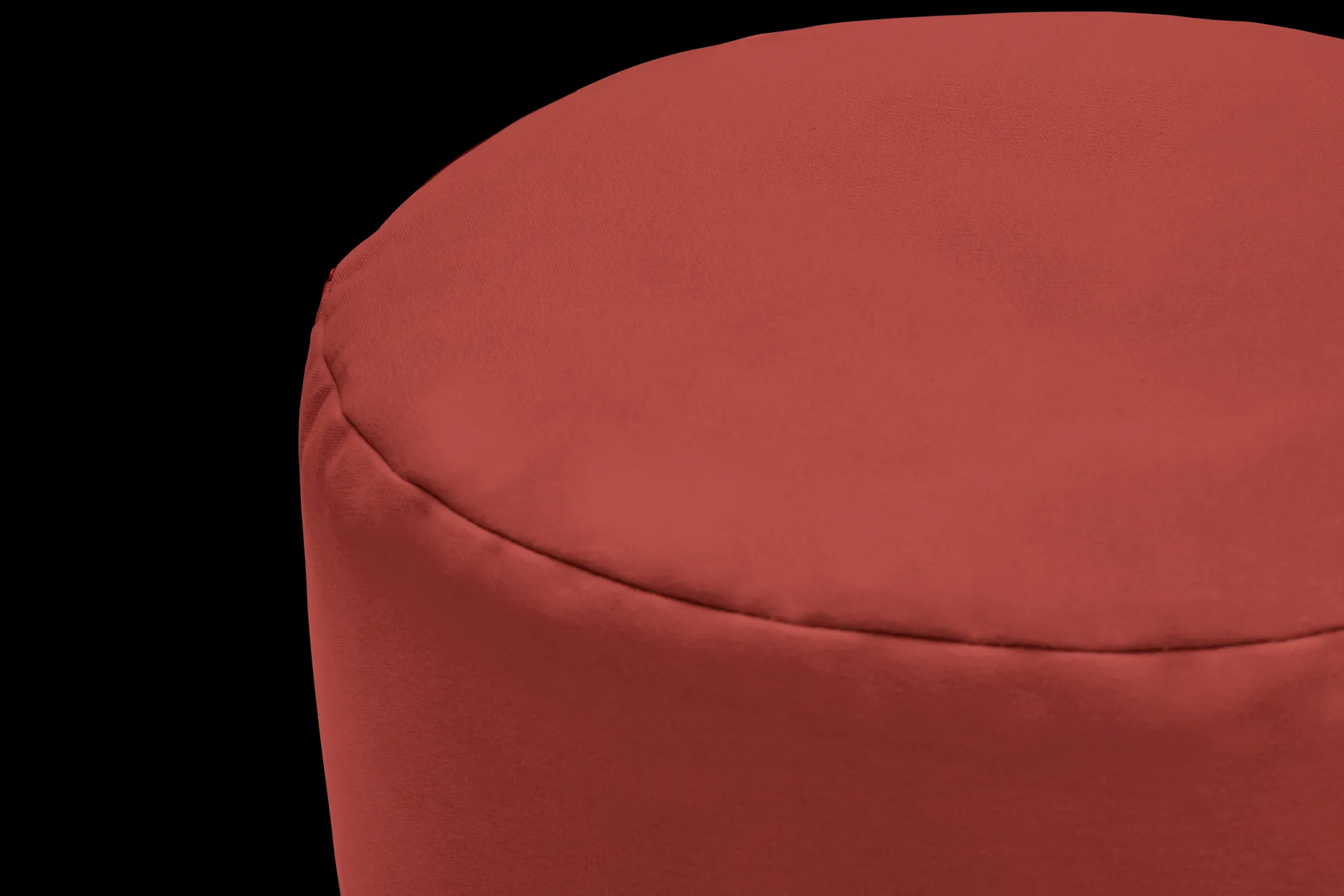 Point Canvas Indoor-Pouf, rot, 50x50x35 cm