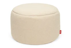 Point Large Sherpa Großer Indoor-Pouf, beige, 70x70x40 cm