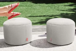Point Outdoor Outdoor-Pouf, grau, 50x50x35 cm