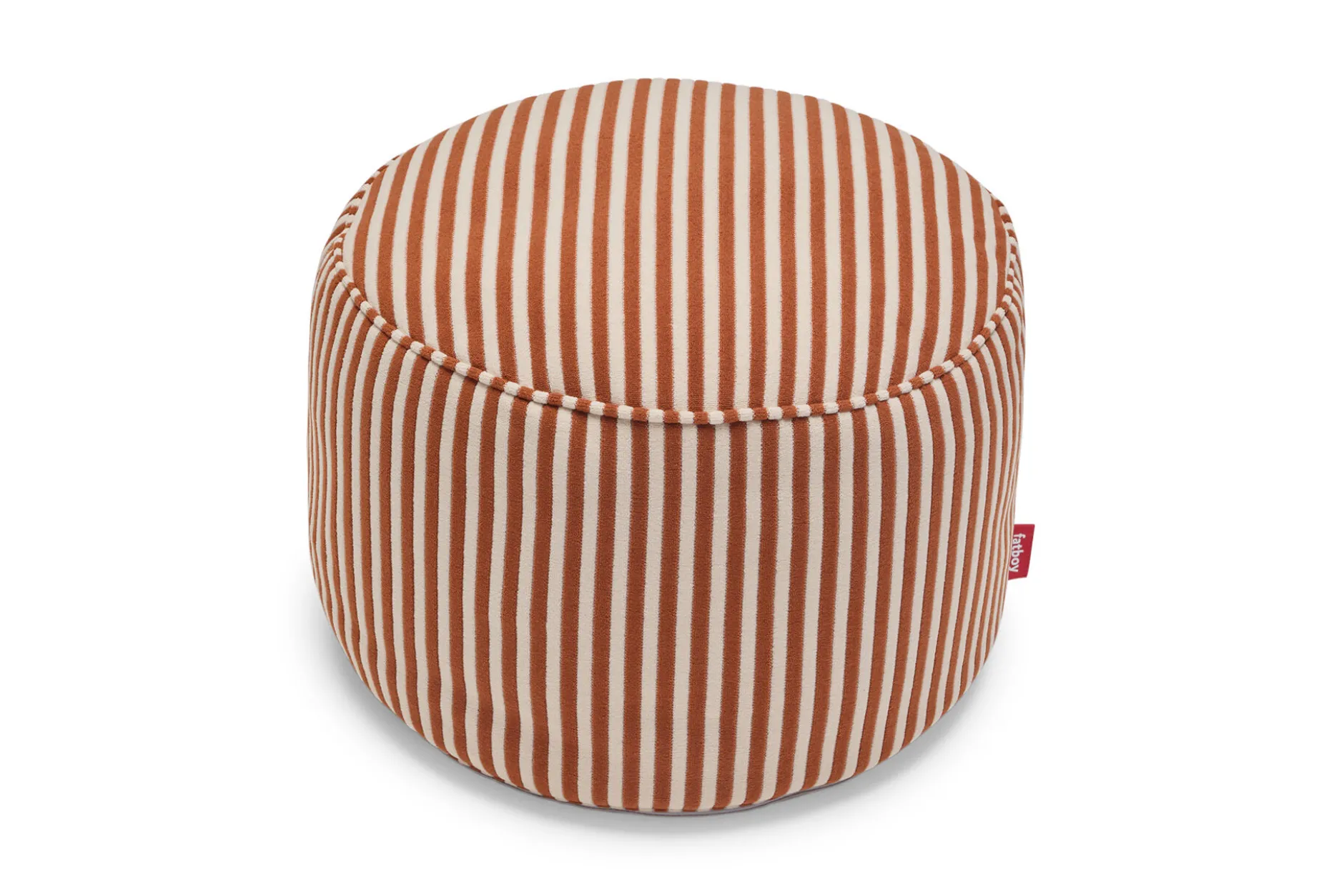 Point Terry Frottee-Pouf, braun, 50x50x35 cm