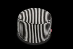 Point Terry Frottee-Pouf, beige, 50x50x35 cm
