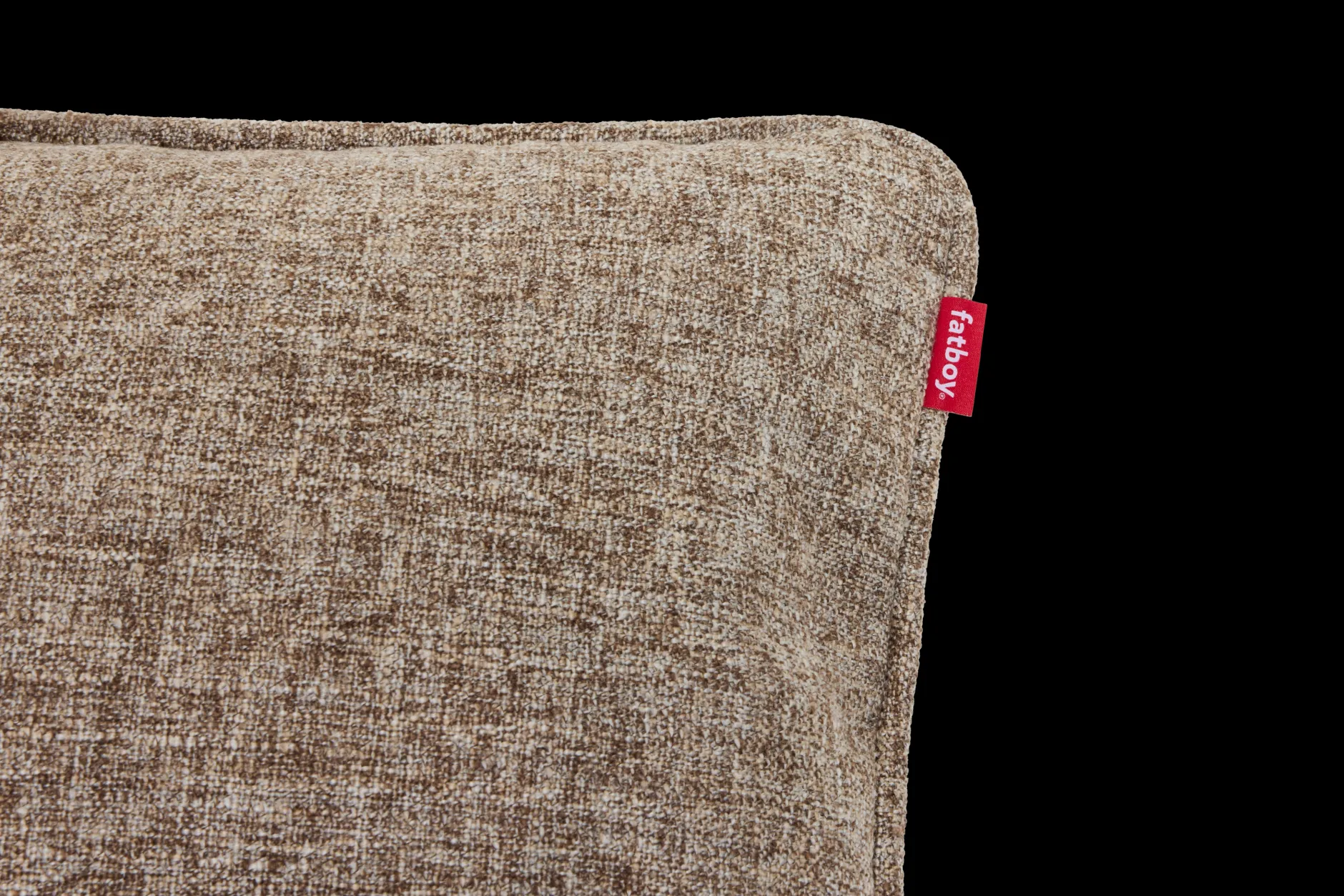 Puff Pillow Boucle Dekokissen, braun, 65x24 cm