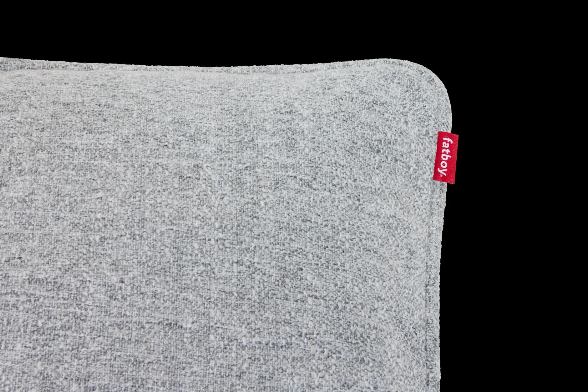 Puff Pillow Boucle Dekokissen, grau, 65x24 cm